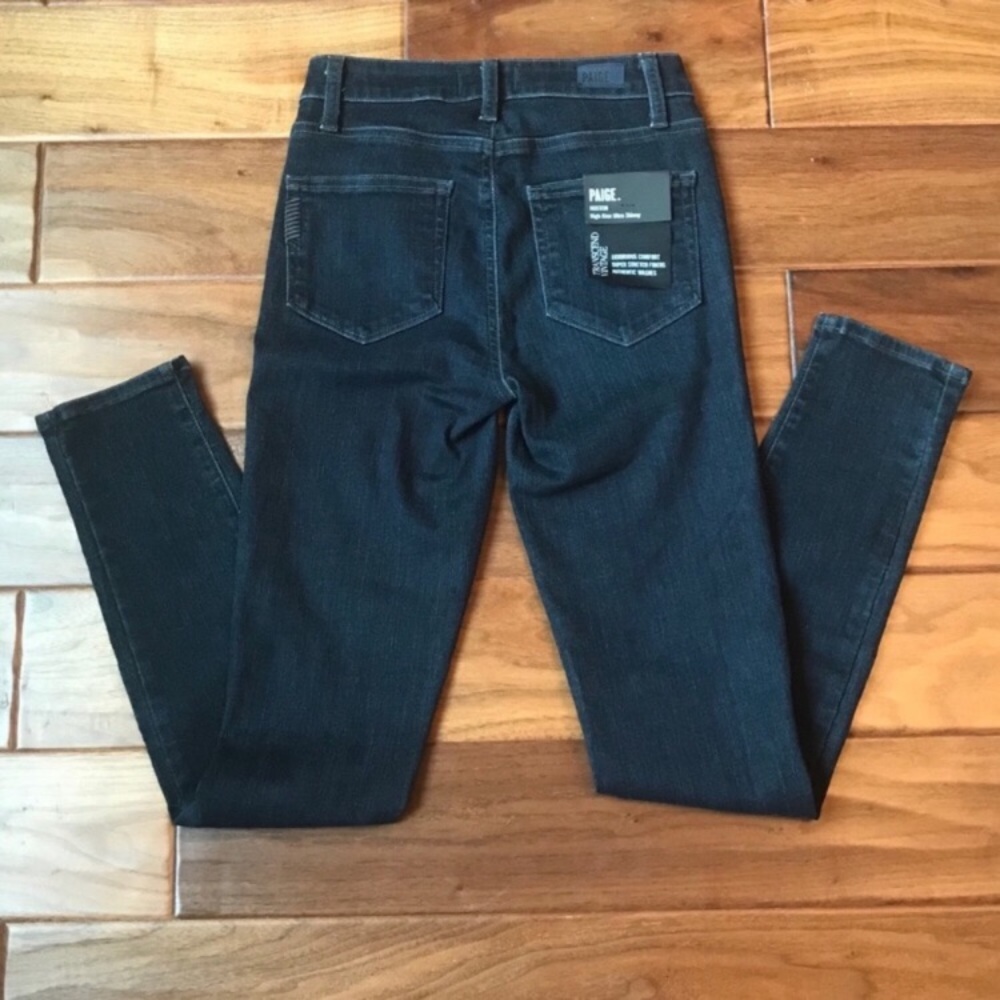 PAIGE Hoxton Ultra Skinny Dark Wash Jeans - Picture 4 of 7